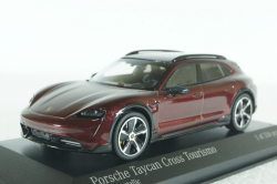 Porsche Taycan Cross Tourismo Turbo S 2021, red metallic, 410069300, Minichamps 1:43