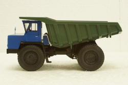 Белаз-548А карьерный самосвал, синий/зеленый, Н008, Наш Автопром 1:43