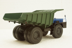 Белаз-548А карьерный самосвал, синий/зеленый, Н008, Наш Автопром 1:43