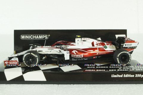 Alfa Romeo Racing Orlen C41 Kimi Raikkonenm Final Race  Abu Dhabi GP 2021, 417212307, Minichamps 1:43