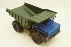 Белаз-548А карьерный самосвал, синий/зеленый, Н008, Наш Автопром 1:43
