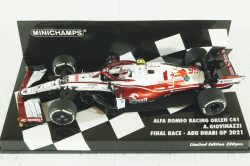 Alfa Romeo Racing Orlen C41 Kimi Raikkonenm Final Race  Abu Dhabi GP 2021, 417212307, Minichamps 1:43
