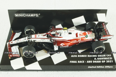 Alfa Romeo Racing Orlen C41 Kimi Raikkonenm Final Race  Abu Dhabi GP 2021, 417212307, Minichamps 1:43