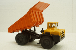 Белаз-7523 карьерный самосвал, желтый/орнжевый, Н009, Наш Автопром 1:43