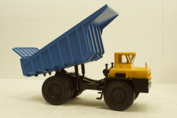 Белаз-7527 карьерный самосвал, желтый/синий, Н012, Наш Автопром 1:43