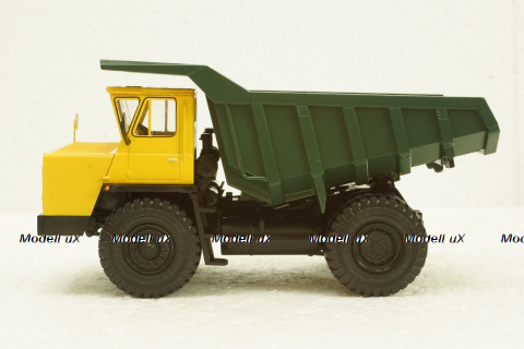 Белаз-7522 карьерный самосвал, желтый/зеленый, Н003, Наш Автопром 1:43