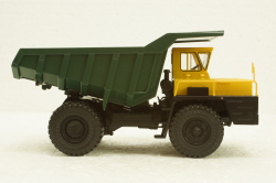 Белаз-7522 карьерный самосвал, желтый/зеленый, Н003, Наш Автопром 1:43