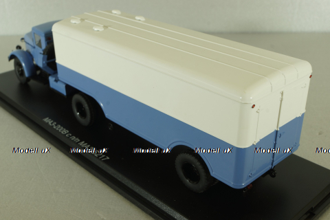 Маз-200В с п/прицепом Маз-5217 голуб/белый, SSM7018, SSM 1:43