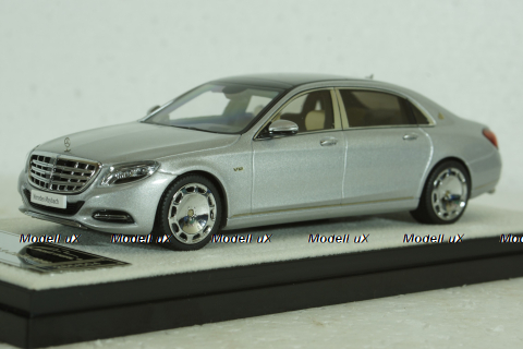 Mercedes-Maybach S600, (W222) 2016, S-Class, iridium silver, 420103, Almost Real 1:43