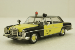 Mercedes-Benz 300 SEL 6.3 (W108), Police Kuwait 1968, yellow/black, Полицейские машины мира #79, Deagostini, 1:43