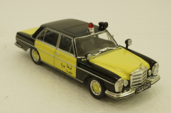 Mercedes-Benz 300 SEL 6.3 (W108), Police Kuwait 1968, yellow/black, Полицейские машины мира #79, Deagostini, 1:43