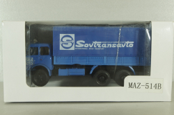 Маз-514Б с тентом Sovtransavto, Н216WT (белая коробка), Наш Автопром 1:43