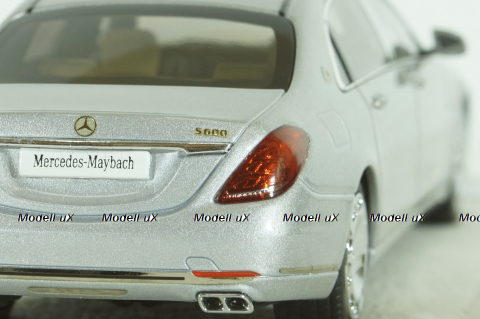 Mercedes-Maybach S600, (W222) 2016, S-Class, iridium silver, 420103, Almost Real 1:43