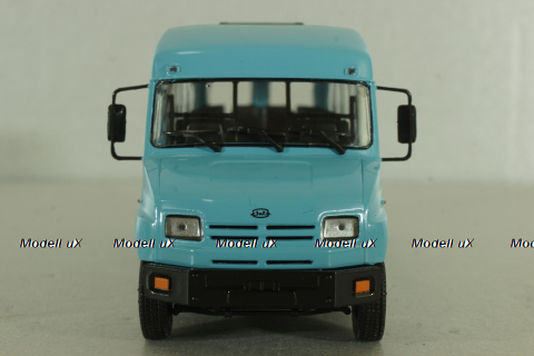 Зил-325000 автобус 1998, голубой, Наши автобусы №65, Modimio 1:43