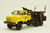 Краз-64371 лесовоз желтый/синий, Н730, Наш Автопром 1:43