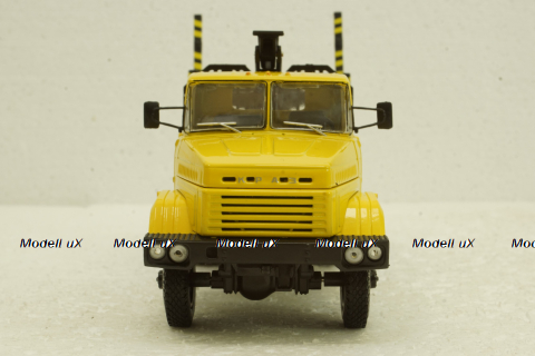 Краз-64371 лесовоз желтый/синий, Н730, Наш Автопром 1:43