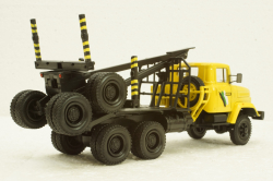 Краз-64371 лесовоз желтый/синий, Н730, Наш Автопром 1:43