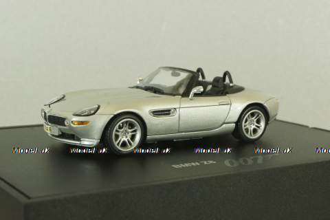 Bmw Z8 (E52) 1999 James Bond World is Not Enough 007, silver, 80420007666, Minichamps 1:43