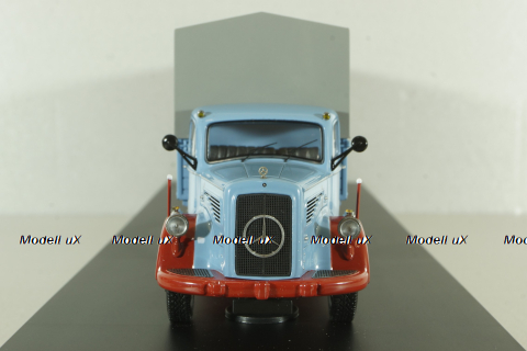 Mercedes L6600 with trailer, blue/grey, Schuco 1:43