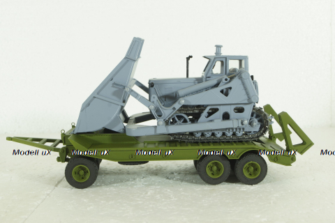 Прицеп ЧМЗАП-5208, зеленый, Modellux 1:43