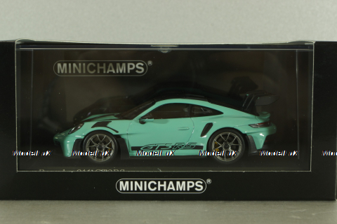 Porsche 911 (992) GT3 RS 2023 Weissach Package, Mint Green, 410062109, Minichamps 1:43