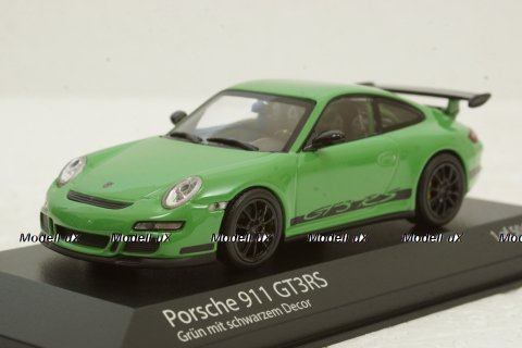 Porsche 911 (997.1) GT3 RS year 2006 green, 403066011, Minichamps 1:43