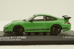 Porsche 911 (997.1) GT3 RS year 2006 green, 403066011, Minichamps 1:43