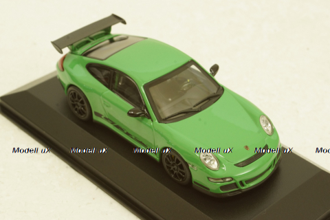 Porsche 911 (997.1) GT3 RS year 2006 green, 403066011, Minichamps 1:43