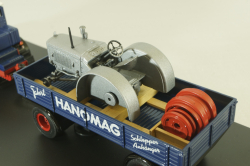 Hanomag ST 100 with trailer, blue, 02894, Schuco 1:43