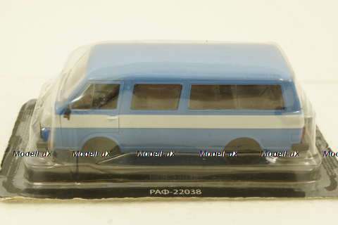 Раф-22038, синий/белый, Автолегенды СССР, 1:43