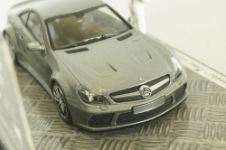 Mercedes SL65 AMG (R230) Black Series 2010 TopGear with figure of Stig, silver matt, 519433830, Minichamps 1:43