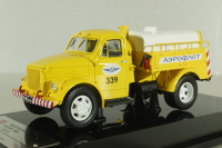 ГАЗ МЗ-51М Аэрофлот маслозаправщик, 1968г.,желтый, 105114, DiP Models 1:43