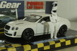Bentley Continental Super Sport 2007 TopGear with figure of Stig, matt white, 519431390, Minichamps 1:43