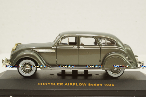 Chrysler Airflow sedan 1936 grey, MUS033, IXO Museum 1:43