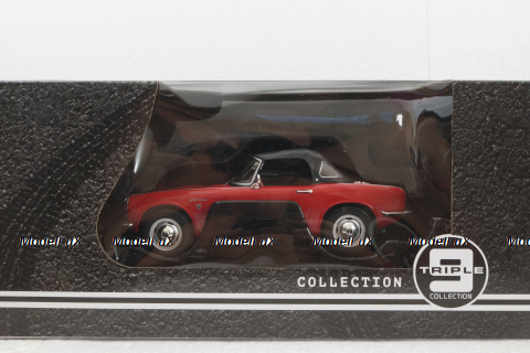 Honda S800 With Removable Soft Top, red, T9-1800190, Triple9 1:18