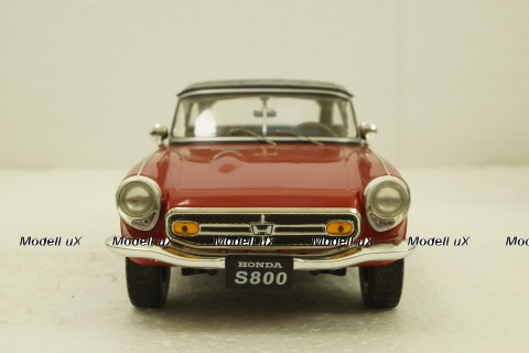 Honda S800 With Removable Soft Top, red, T9-1800190, Triple9 1:18