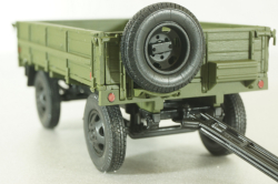 Прицеп 2-ПН-2 хаки (с дугами и тентом), 600203, DiP Models 1:43