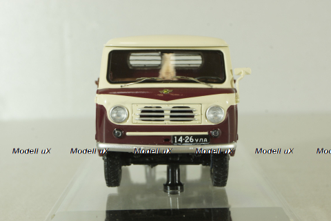 Уаз-450Д, бортовой, бежево-бордовый, 1958г., 145002, DiP Models 1:43