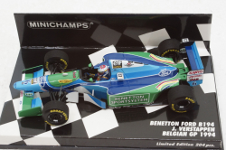 Benetton Ford B194, Jos Verstappen, Belgian GP 1994, (с декалями) 417941106, Minichamps 1:43