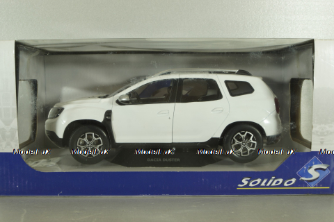 Dacia Duster MK2 2018, white, 1804602, Solido 1:18