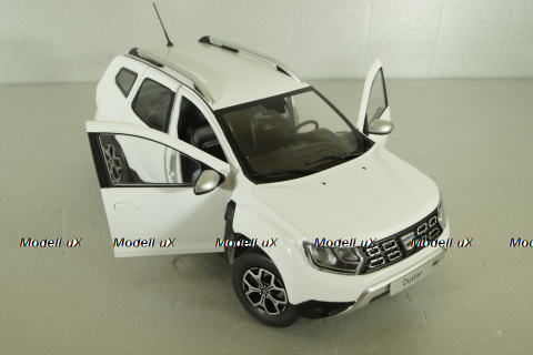 Dacia Duster MK2 2018, white, 1804602, Solido 1:18