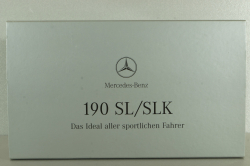 Mercedes 190 SL (W 121) 1955 red and Mercedes SLK 350 (R171) 2004 black, Set, B66045920,  Minichamps 1:43 