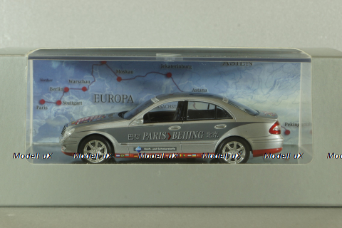 Mercedes E 320 CDI (W211) Rallye Paris-Peking Nr.05 2006, silver/grey, B66962261, Minichamps 1:43