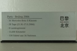 Mercedes E 320 CDI (W211) Rallye Paris-Peking Nr.01 2006, silver, B66962258, Minichamps 1:43