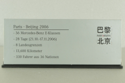 Mercedes E 320 CDI (W211) Rallye Paris-Peking Nr.01 2006, silver, B66962258, Minichamps 1:43