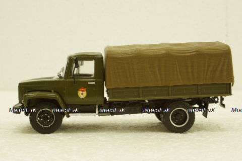 Газ-3308 бортовой с тентом, хаки, Наши Грузовики №21, Конверсии 1:43