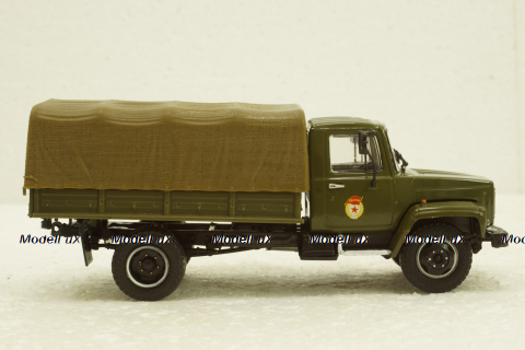 Газ-3308 бортовой с тентом, хаки, Наши Грузовики №21, Конверсии 1:43