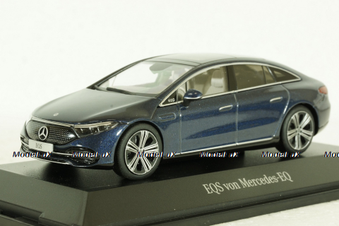 Mercedes EQS (V297) 2021 blue, B66960571, Herpa 1:43