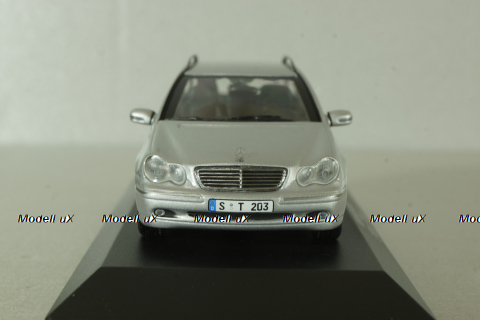 Mercedes C 200 T-Modell (S203) 2003, silver, B66961919, Minichamps 1:43