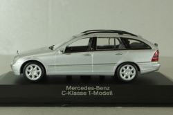 Mercedes C 200 T-Modell (S203) 2003, silver, B66961919, Minichamps 1:43
